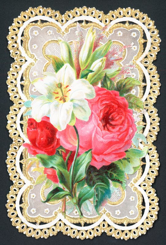 Buquê de flores, cartão de English School