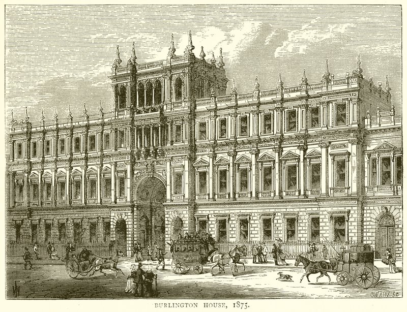 Burlington House, 1875 de English School