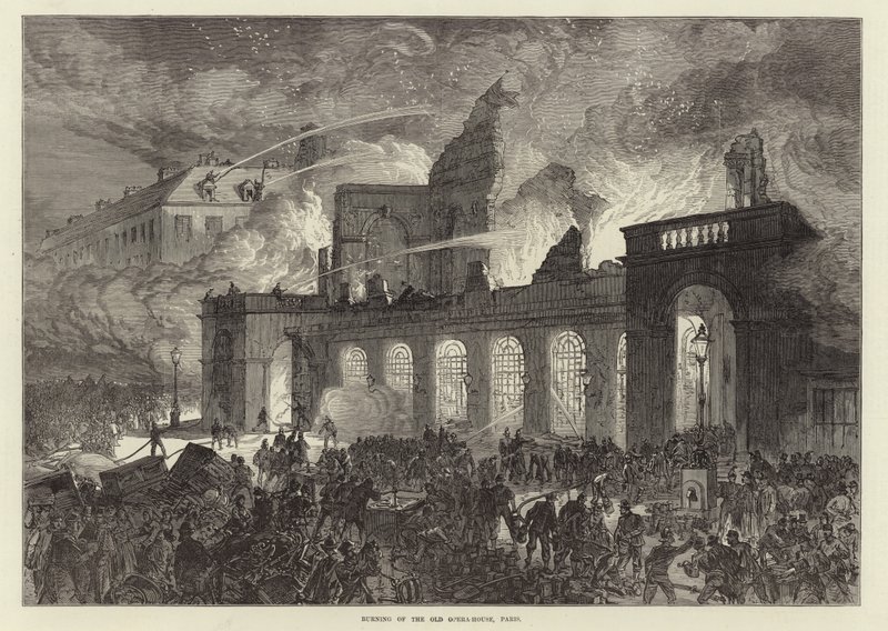 Queima da antiga casa de ópera, Paris de English School
