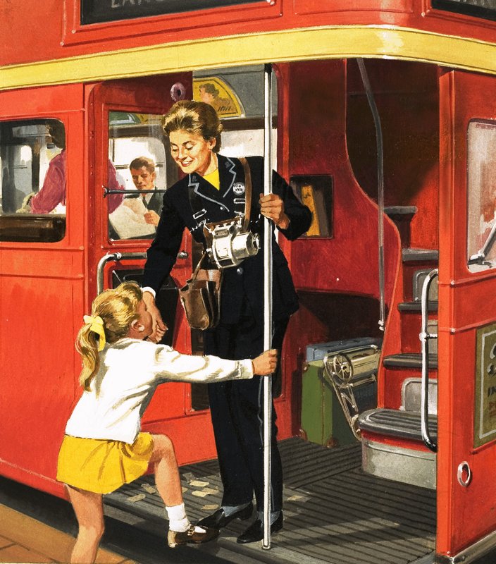 Motorista de ônibus de English School