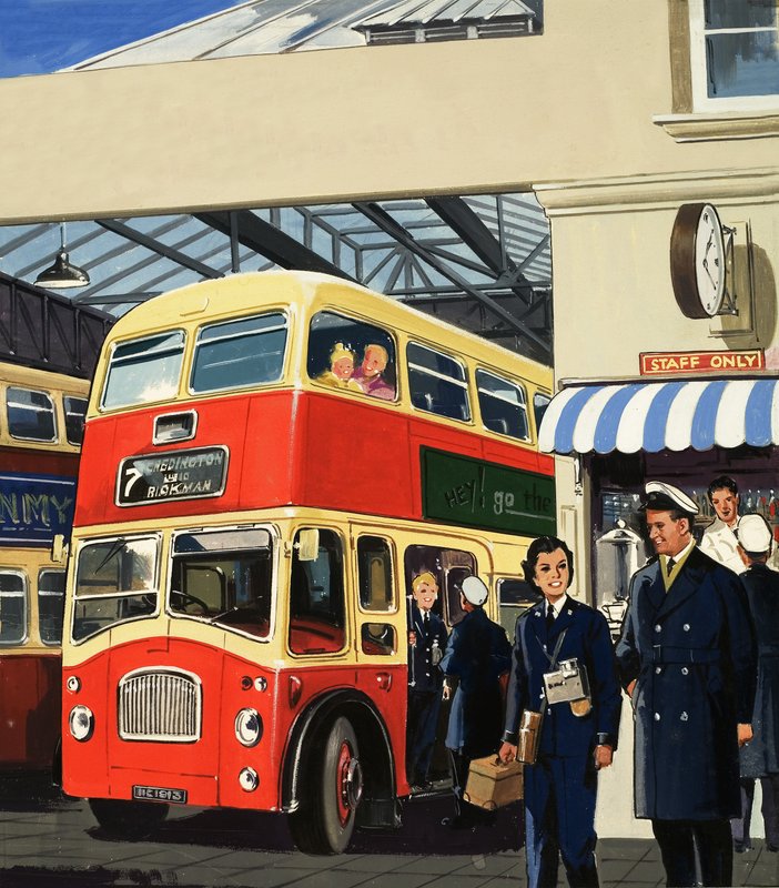 Motoristas e condutores de ônibus de English School