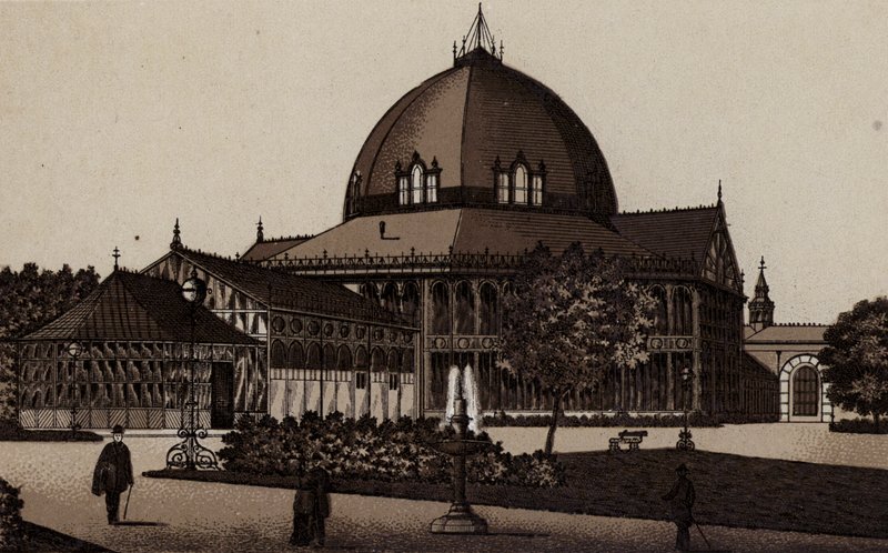 Buxton: O Pavilhão Novo (litho) de English School
