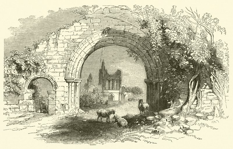 Abadia de Byland (gravura) de English School