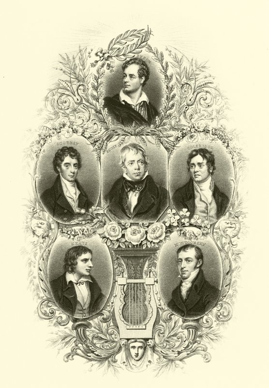 Byron, Southey, Scott, Coleridge, Keats, Montgomery de English School