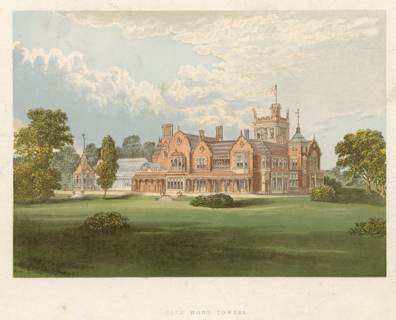 Caen Wood Towers, Middlesex, a sede do Earl Mansfield de English School