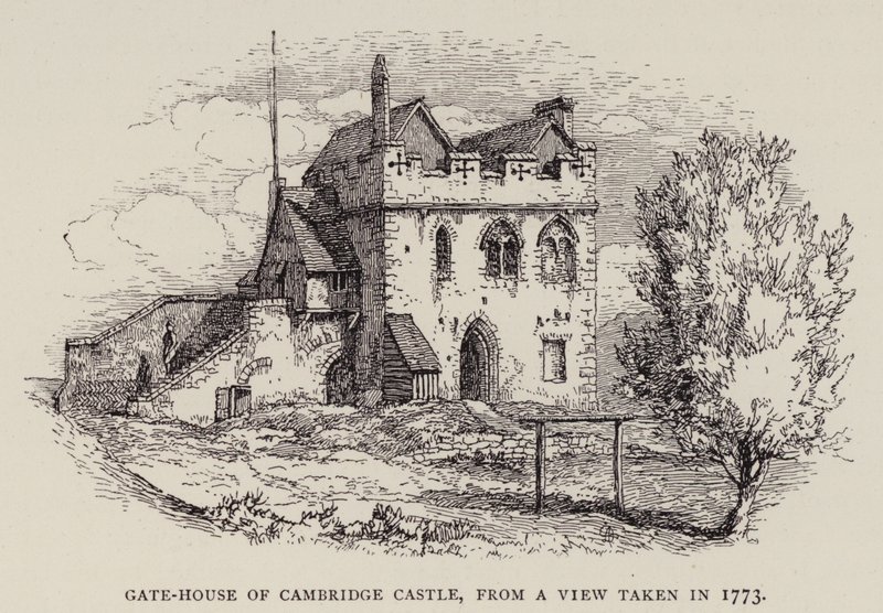 Cambridge: Porta-Casa do Castelo de Cambridge, de uma Vista tirada em 1773 (gravura) de English School
