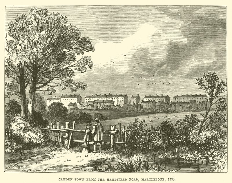 Camden Town from the Hampstead Road, Marylebone de English School