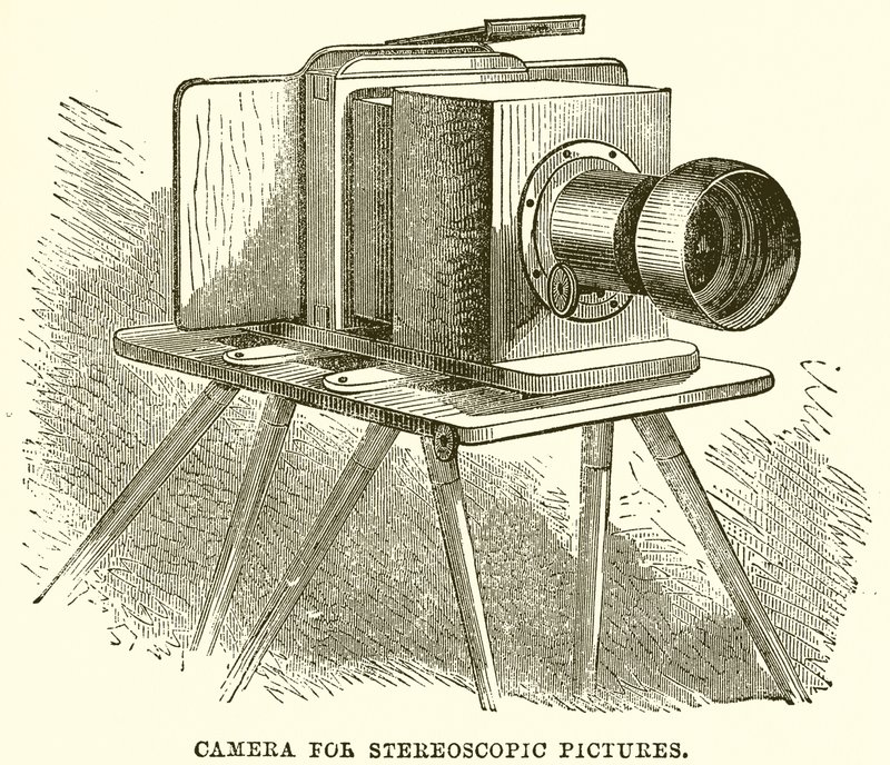 Câmera para fotos estereoscópicas de English School