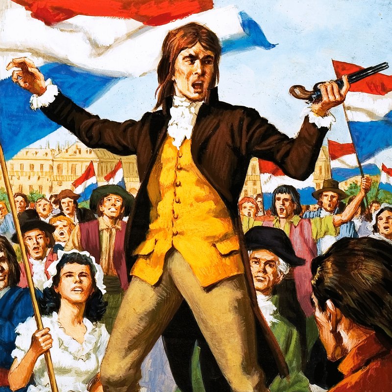 Camille Desmoulins chamando &39;To Arms&39; de English School