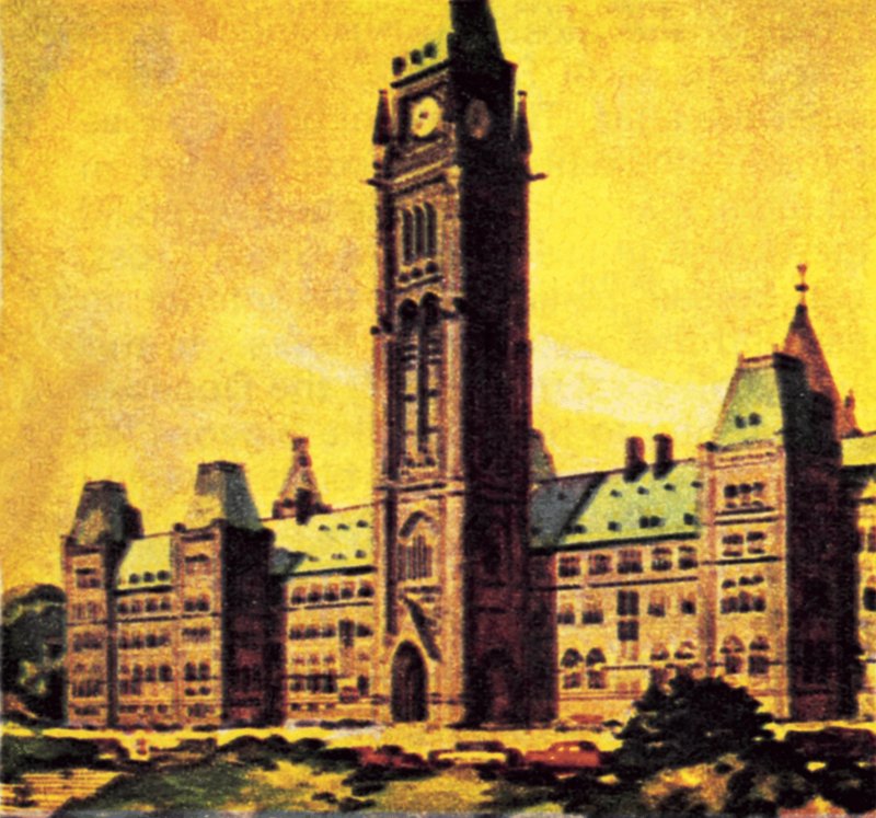Casa do Parlamento do Canadá em Ottawa de English School