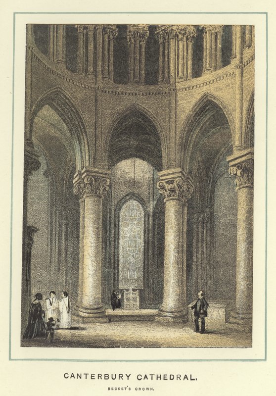 Catedral de Canterbury, coroa de Beckets de English School