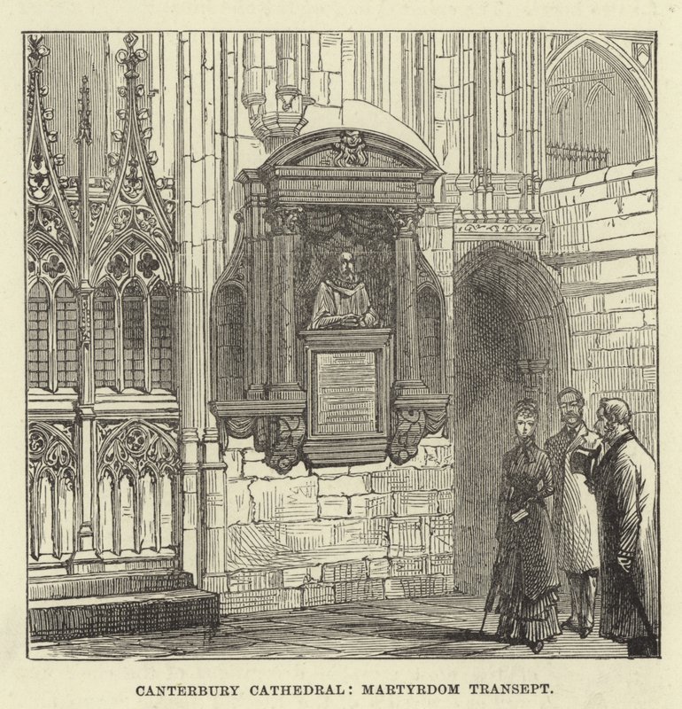 Catedral de Canterbury, martírio transepto de English School