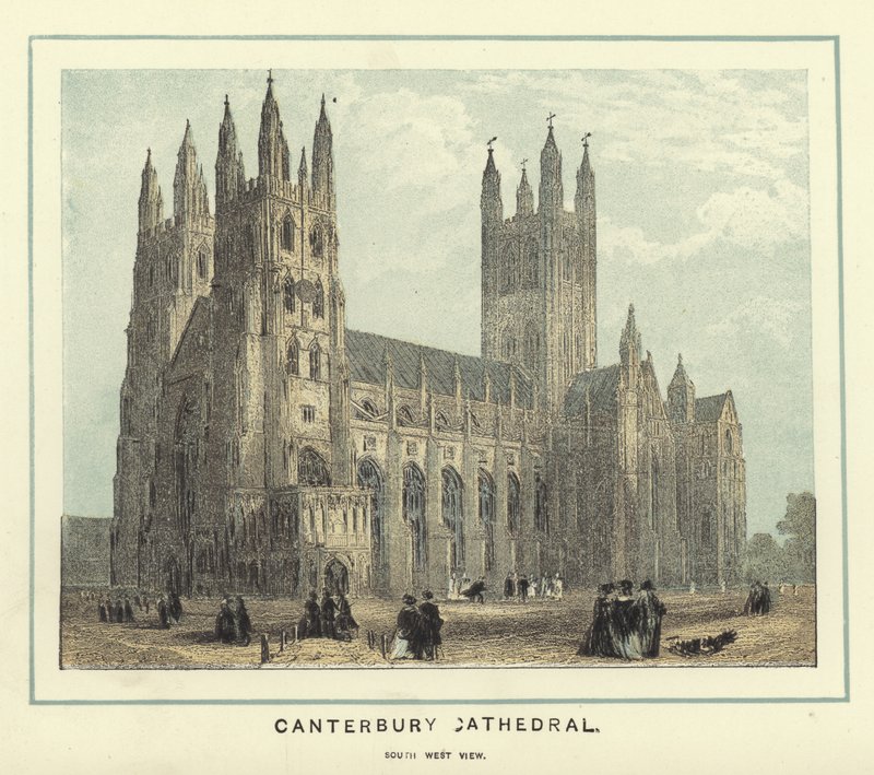 Catedral de Canterbury, vista a sudoeste de English School