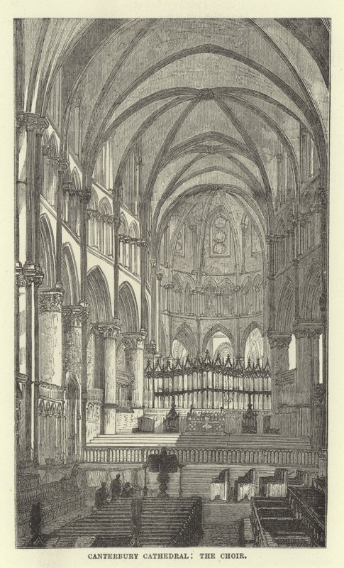 Catedral de Canterbury, o coro de English School