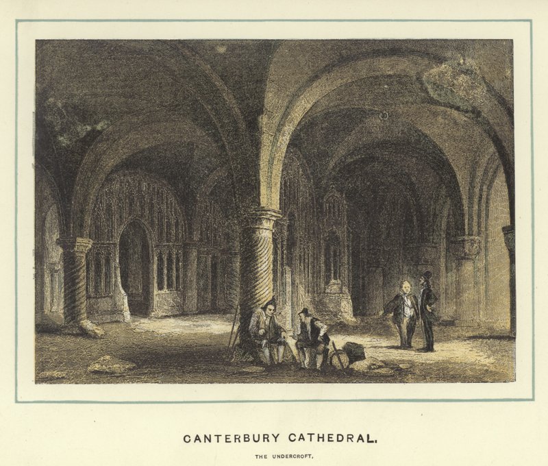 Catedral de Canterbury, o undercroft de English School