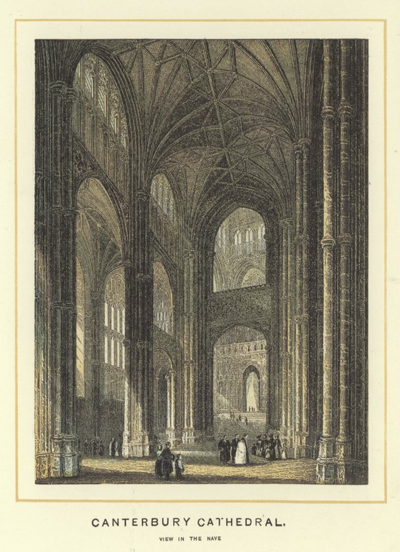 Catedral de Canterbury, vista na nave de English School