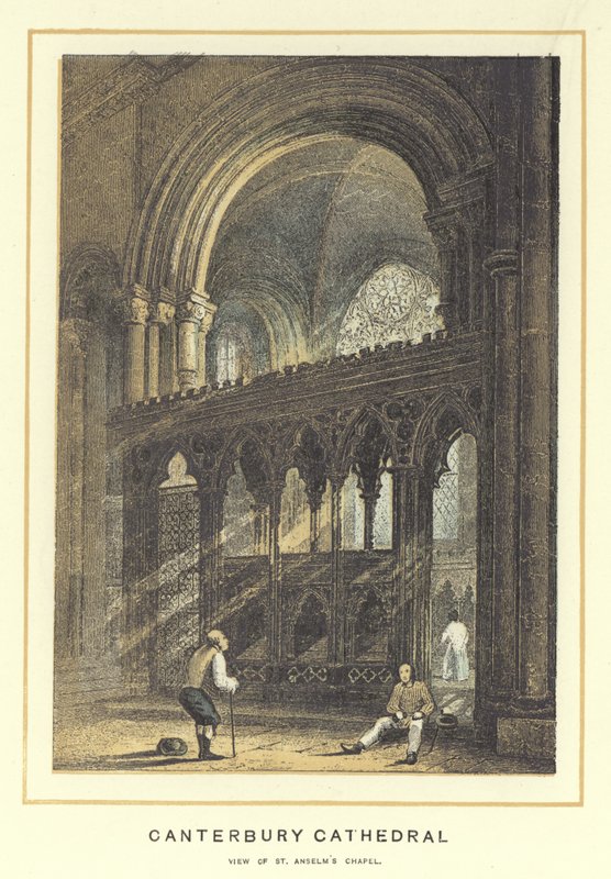 Catedral de Canterbury, vista da capela de St Anselms de English School