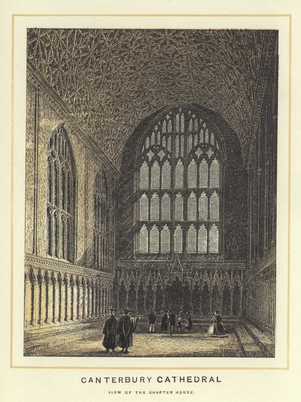 Catedral de Canterbury, vista da casa do capítulo de English School