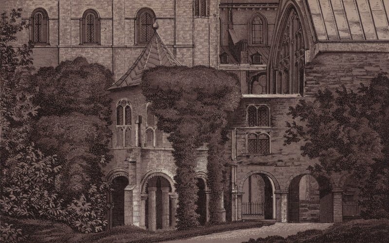 Canterbury: O Babtistry (Litho) de English School