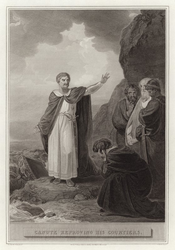 Canute reprovando seus cortesãos de English School