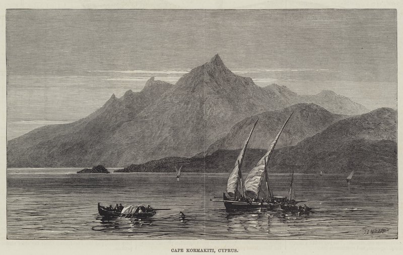 Cabo Kormakiti, Chipre (gravura) de English School