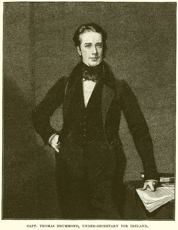 Capitão Thomas Drummond, subsecretário da Irlanda de English School