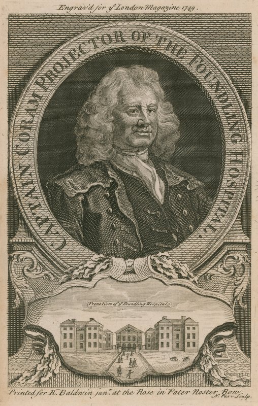 Capitão Coram, projetor do Foundling Hospital de English School