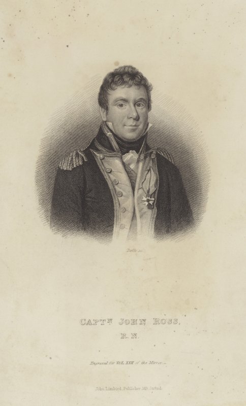 Capitão John Ross, oficial da marinha britânica e explorador do Ártico de English School