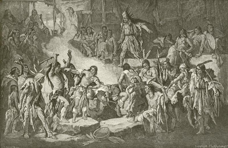Capitão Smith salvo por Pocahontas de English School