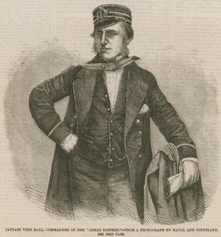 Capitão Vine Hall, Comandante do Great Eastern de English School