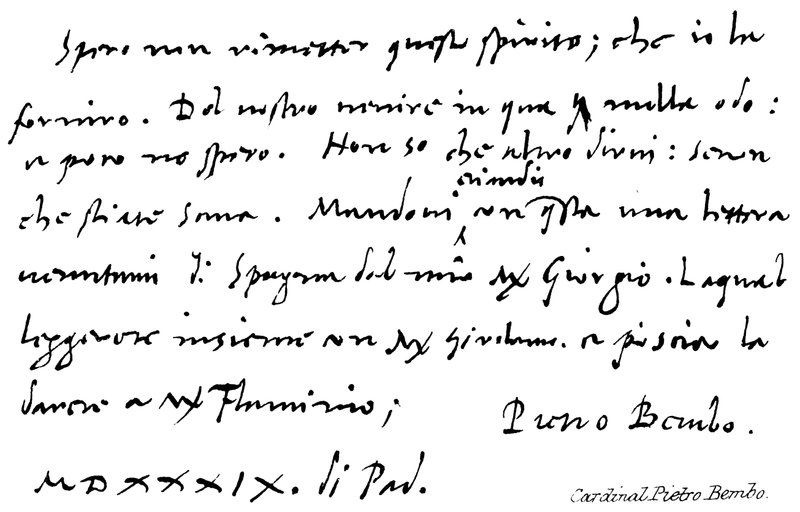 Cardeal Pietro Bembo de English School