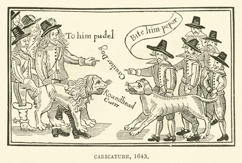 Caricatura, 1643 de English School