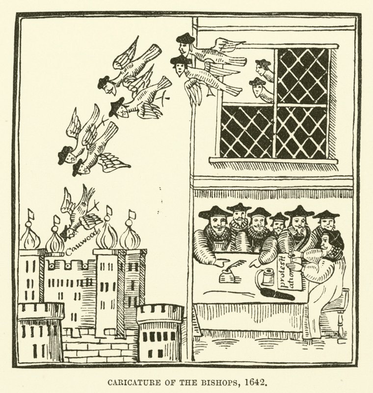 Caricatura dos bispos, 1642 de English School