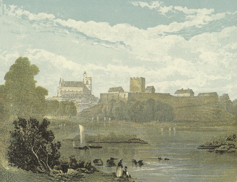 Catedral de Carlisle, vista do sudoeste de English School