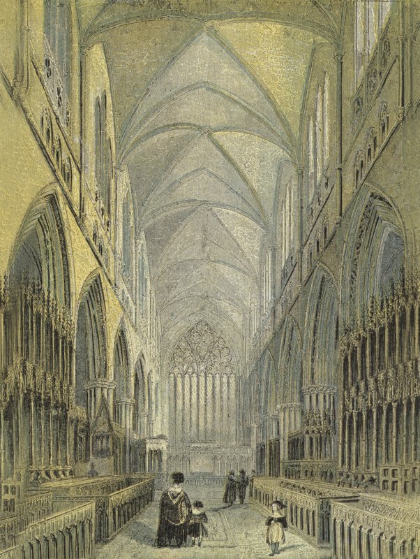 Catedral de Carlisle, vista do coro de English School
