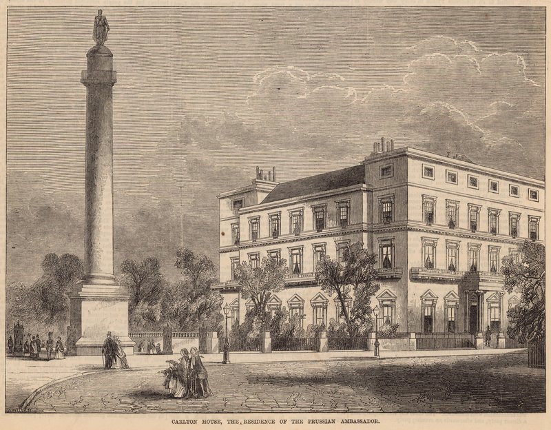Carlton House, a residência do embaixador da Prússia de English School