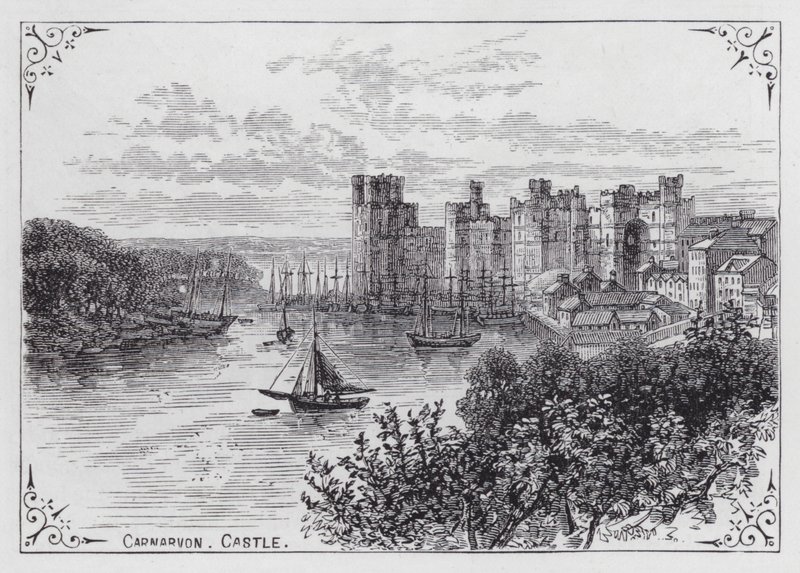 Castelo Carnarvon (gravura) de English School