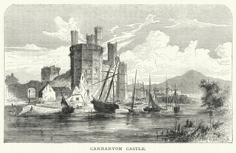 Castelo de Carnarvon (gravura) de English School