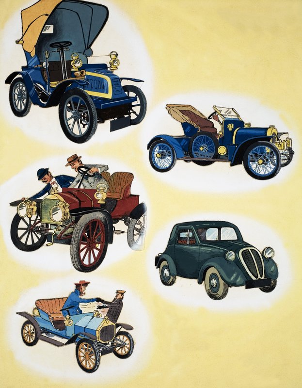 Carros do Passado de English School