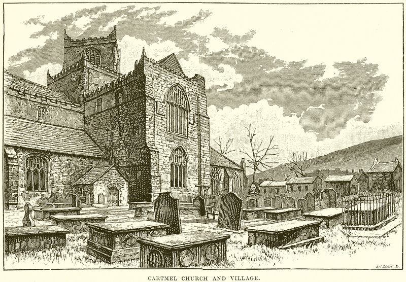 Igreja e Aldeia Cartmel de English School