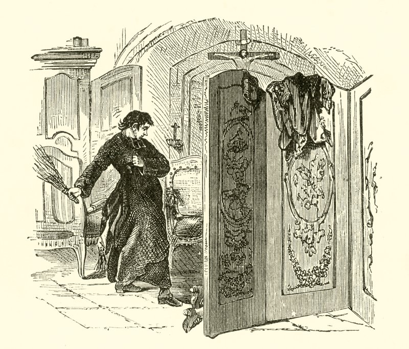 Castigação de um penitente (gravura) de English School