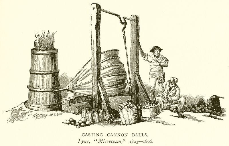 Lançando bolas de canhão de English School