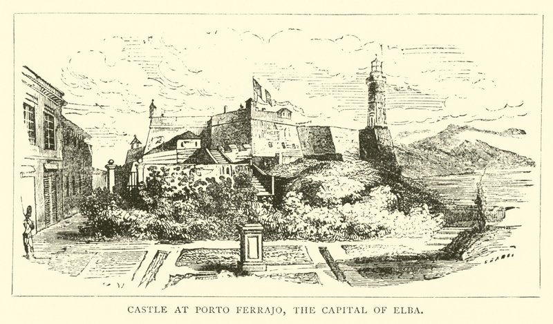 Castelo em Porto Ferrajo, a capital da Ilha de Elba de English School