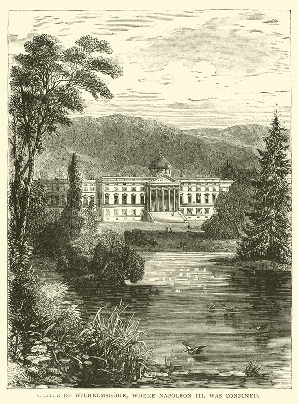 Castelo de Wilhelmshohe, onde Napoleão III estava confinado de English School