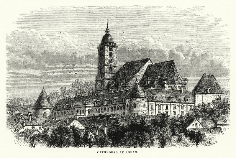 Catedral em Agram (gravura) de English School