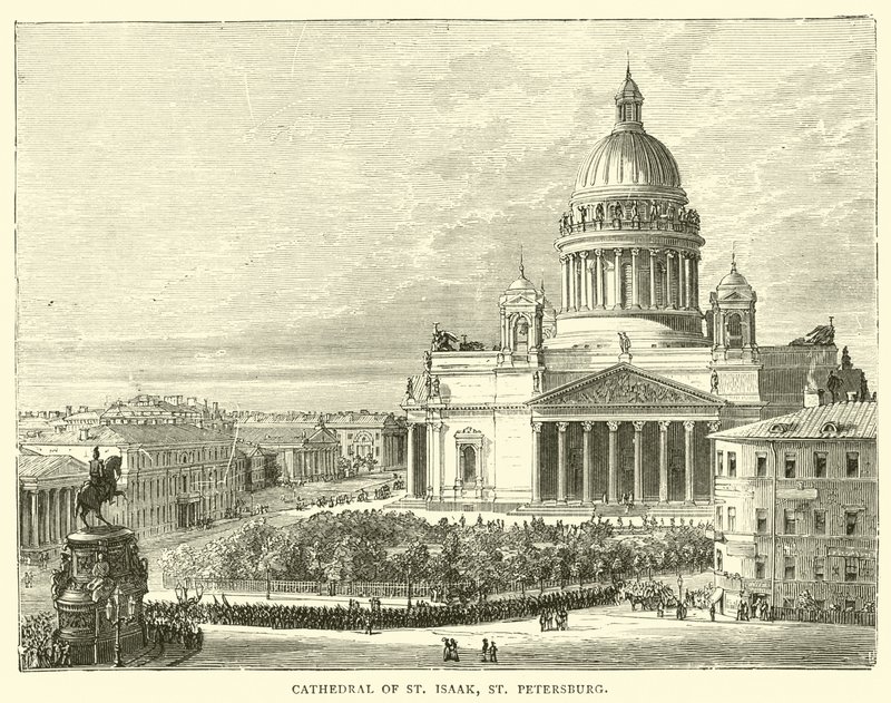 Catedral de São Isaak, São Petersburgo de English School