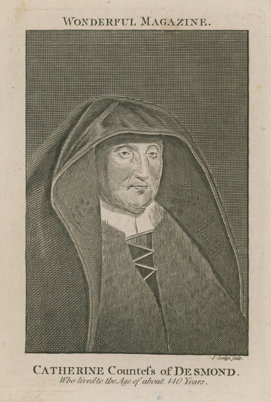 Catherine Condessa de Desmond, que viveu até a idade de cerca de 140 anos de English School