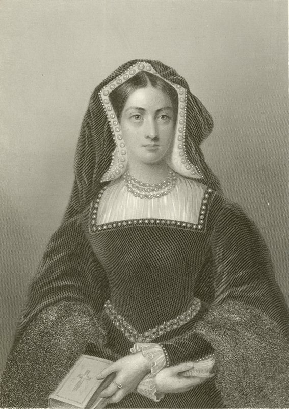Catarina de Aragão, rainha do rei Henrique VIII de English School