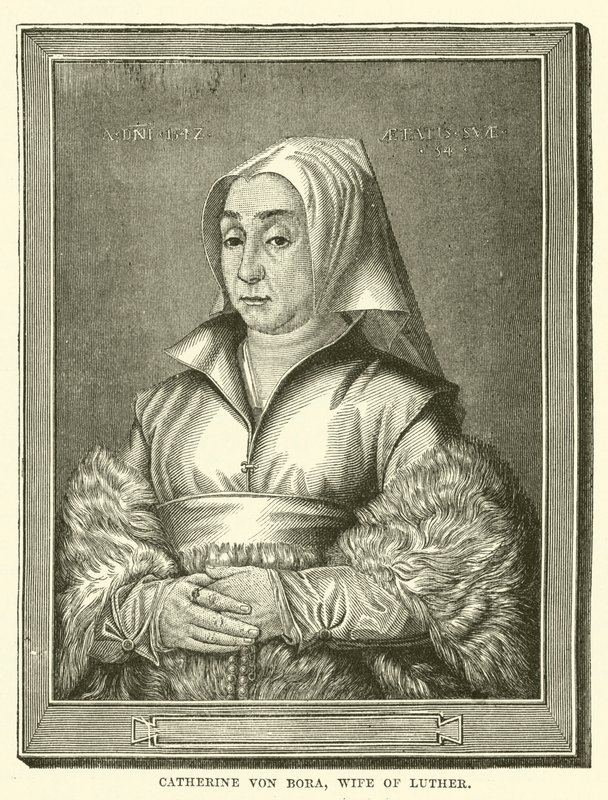 Catherine von Bora, Esposa de Lutero (gravura) de English School