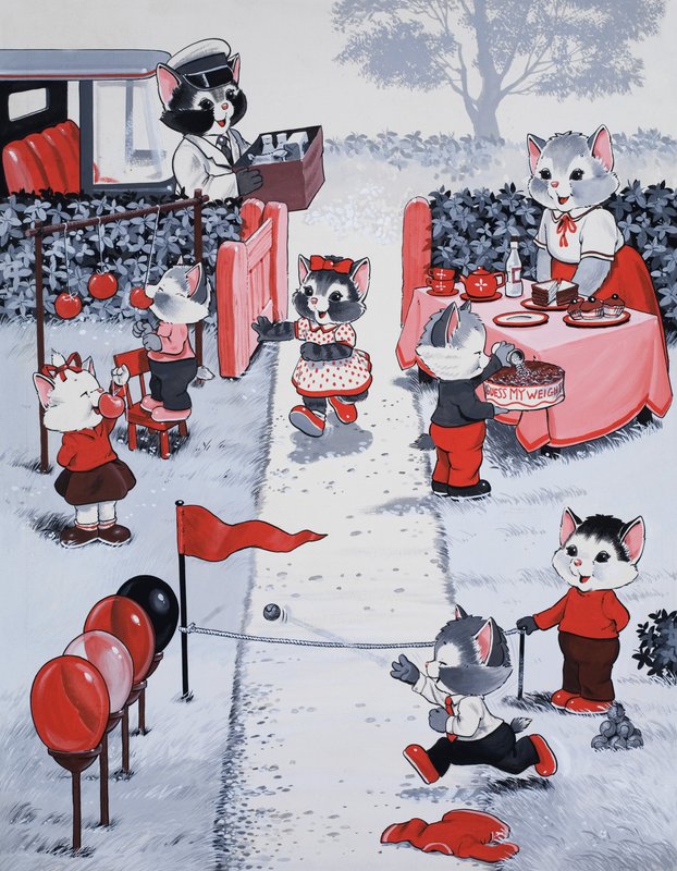 Gatos em festa de English School